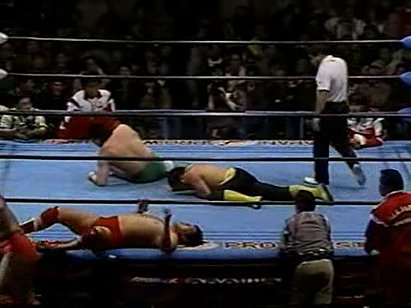 Mitsuharu Misawa & Kenta Kobashi vs. Toshiaki Kawada & Akira Taue (1/24/95)