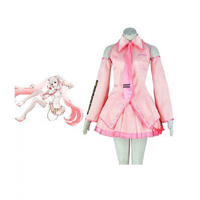 Vocaloid Sakura Hatsune Miku Cosplay Costume