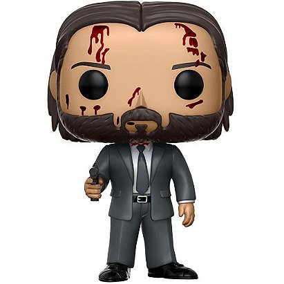 Funko Pop! Movies: Bloody John Wick Chapter 2 Limited Chase Variant Vinyl Figure (Bundled with Pop BOX PROTECTOR CASE)