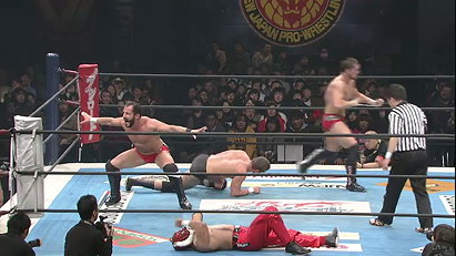 reDRagon vs. Tiger Mask & Jay White (NJPW, The New Beginning in Sendai 2014)