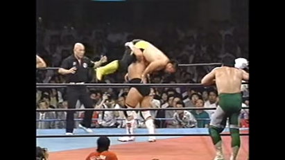Terry Gordy & Steve Williams vs. Mitsuharu Misawa & Toshiaki Kawada (AJPW, 7/24/91)