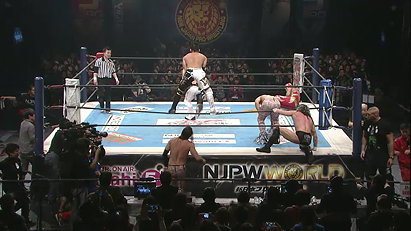 Mascara Dorada & Time Splitters vs. Young Bucks & Kenny Omega (NJPW, The New Beginning in Sendai 2014)