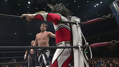 Jushin Liger vs.  Chase Owens (NJPW, The New Beginning in Sendai 2014)