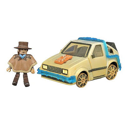 Back to the Future Part III Minimates: Marty McFly w/ Rail Ready Time Machine Set