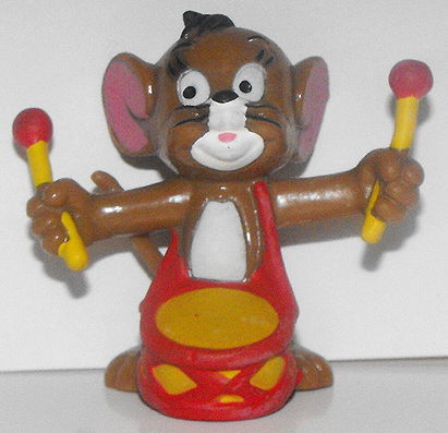 Jerry Mouse with Drum From Tom and Jerry PVC Figure
