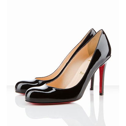 Red Bottom Christian Louboutin Simple 100mm Patent Leather Pumps Black