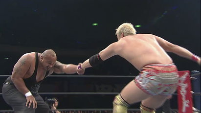 Kazuchika Okada & Yoshi-Hashi vs. Bad Luck Fale & Yujiro Takahashi (NJPW, The New Beginning in Sendai 2014)