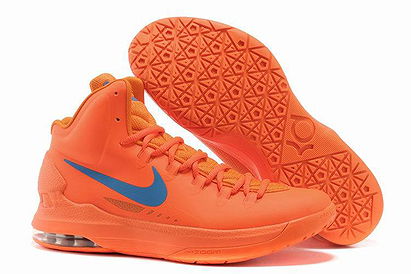 New Nike Zoom KD 5 With Creamsicle/Team Orange & Blue Colorways Men%u02CAs Athletic Sneakers