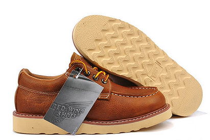 Mens Red Wing 3168 Moc Toe Oxford Shoes Brown