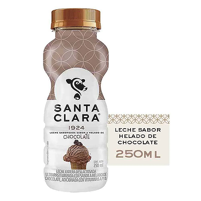 Leche Santa Clara sabor helado de chocolate 180 ml