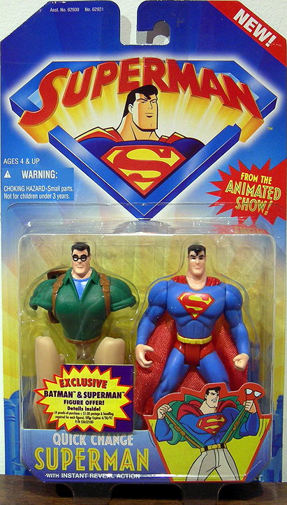 Superman The Animated Series: Quick Change Superman Action Figure