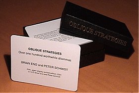 Oblique Strategies: Over One Hundred Worthwhile Dilemmas