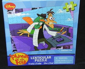 Phineas And Ferb Lenticular Puzzle - 150 Pieces