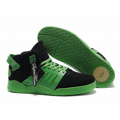 Men Supra Skytop III Green and Black High Footwear