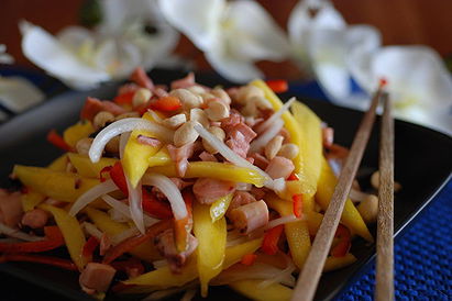 Squid and Mango Salad