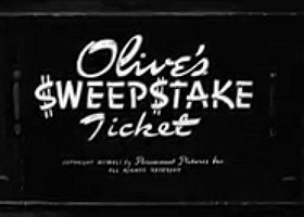 Olive's Sweepstake Ticket