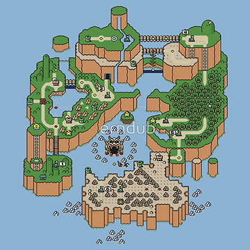Super mario world map