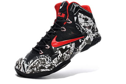 Nike Air LeBron 11 Big Kids White/University Red with Black 