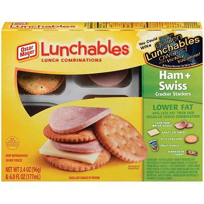 Oscar Mayer Lunchables: Ham + Swiss Cracker Stackers