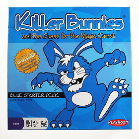 Killer Bunnies and the Quest for the Magic Carrot Blue Starter Deck and Yellow Booster Deck