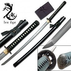 27.5 Inch Damascus Carbon Steel Blade Samurai Sword-Armory.net