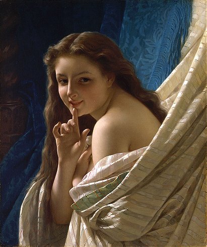 COT Pierre Auguste : Portrait of a young woman, 1869