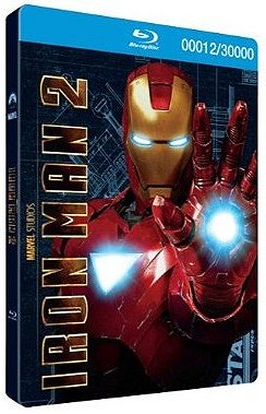 Iron Man 2 LIMITED EDITION Collectible Metal Case Individually Numbered Includes DVD, Bluray and Dig