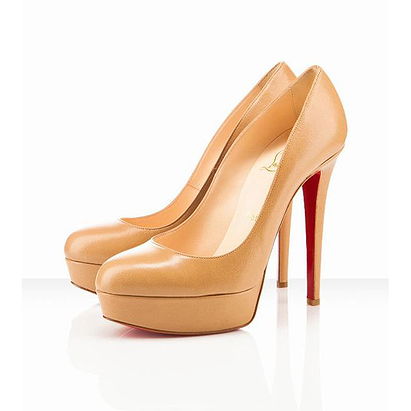 Christian Louboutin Bianca 140mm Platform Pumps Beige