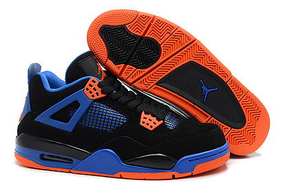 Cheap to buy Jordan Shoes Retro 4 Black and Orange Blaze - Old Royal - Officially Unveiled