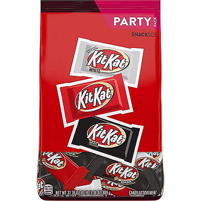 Kit Kat® Snack Size Assortment, Party Pack, 31.36oz - Dark Chocolate, Milk Chocolate, & White Creme