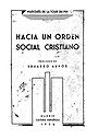 Hacia un orden social cristiano