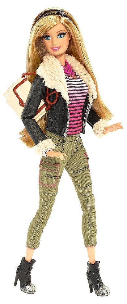Barbie Style Leather Jacket Barbie Doll