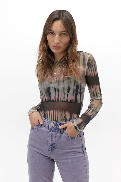 UO Surf Tie-Dye Mesh Top | Urban Outfitters