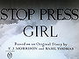 Stop Press Girl