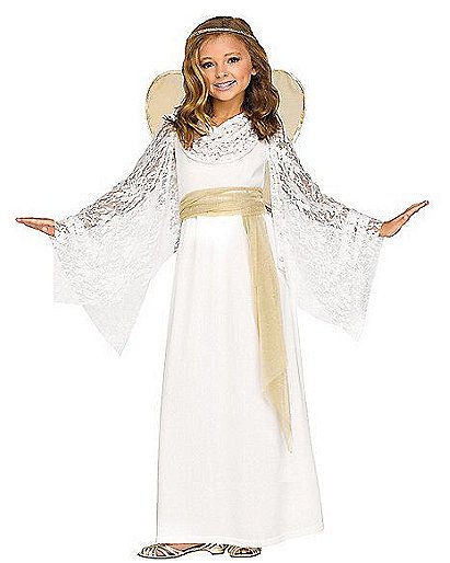 Kids Lace Angel Costume - Spirithalloween.com