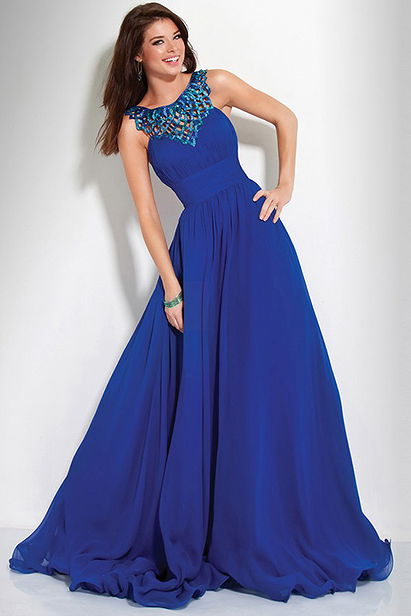 Enchanting Quality Plus Size Royal Blue Evening Dresses