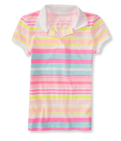 Kids' Multi Stripe Jersey Polo