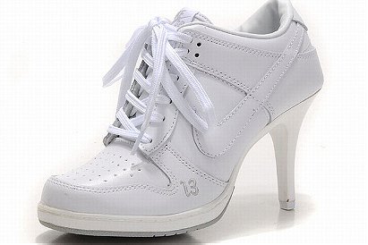 Nike Dunk SB Low Heels (White)