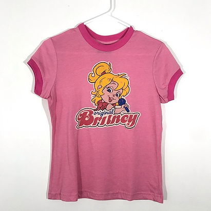 Junk Food Clothing Tops | Junk Food Original Britney Pink Ringer Tee | Poshmark