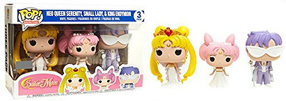 Funko Pop! Animation Sailor MoonExclusive 3 Pack Neo Queen Serenity,Small Lady & King Endymion