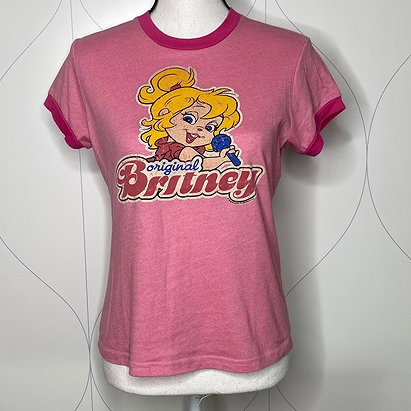 Junk Food Clothing Tops | Junk Food Chipettes Original Britney Tee Pink L | Poshmark