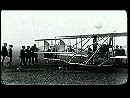 Wilbur Wright und seine Flugmaschine (1909)
