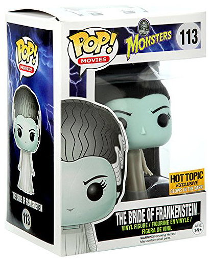Universal Monsters Pop! Vinyl: The Bride of Frankenstein Glow in the Dark Hot Topic Exclusive
