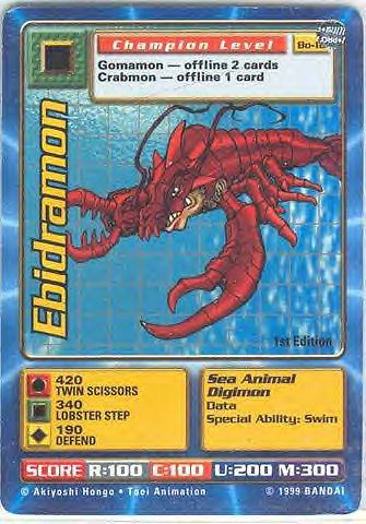 Digimon Digi-battle: Ebidramon (Bo-18)