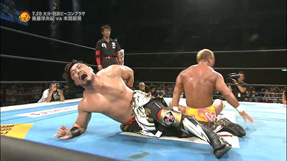 Tomoaki Honma vs. Hirooki Goto (NJPW, G1 Climax 25 Day 6)