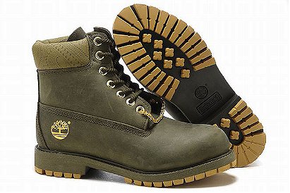 Mens Timberland 6 Inch Premium Waterproof Boots Olive 
