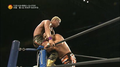 Satoshi Kojima vs. Kazuchika Okada (NJPW, G1 Climax 25 Day 6)