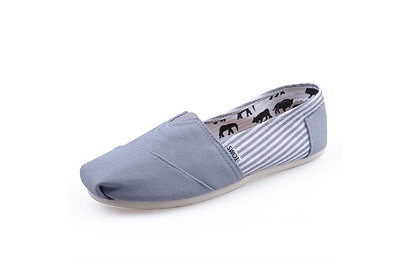 Men's Toms University Grey Stripe Classics Shoes