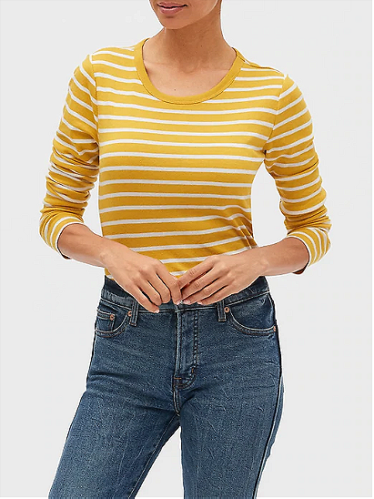 Favorite Stripe Long Sleeve T-Shirt | Gap Factory