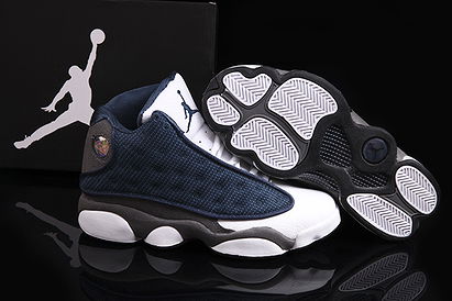University Blue/White/Flint Grey-Jordans 13 (XIII) Flints Female Shoes